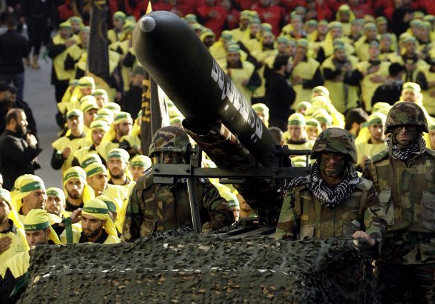 Sending a message: Hezbollah missiles on parade