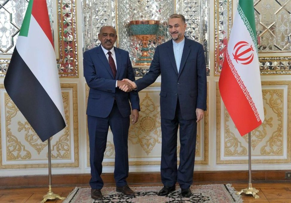 Iranian Foreign Minister Hossein Amir-Abdollahian meets his Sudanese counterpart Ali Al-Sadiq Ali in Tehran, Feb. 6 (image: Iranian Ministry of Foreign Affairs)