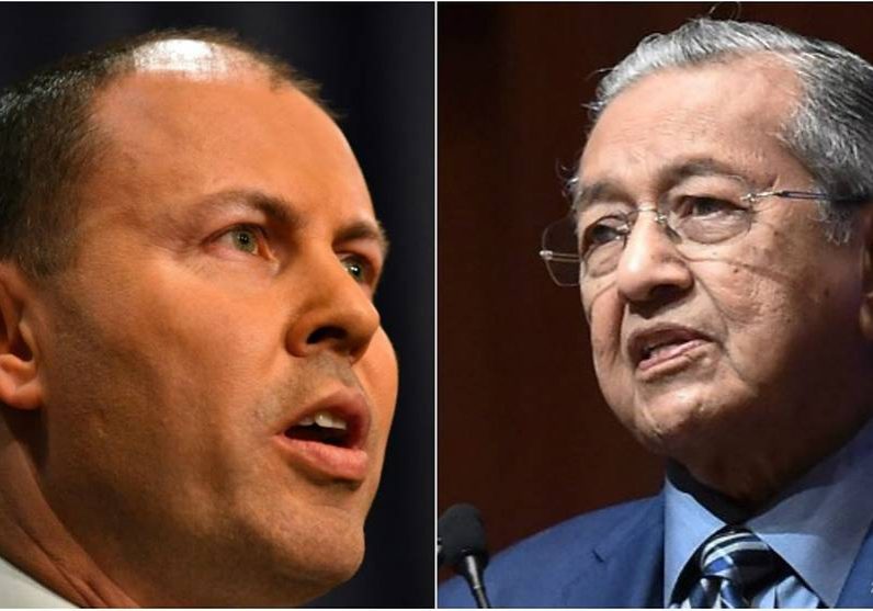 Treasurer Josh Frydenberg called out Mahathir Mohammad's record of stark antisemitism, to the annoyance of some commentators 