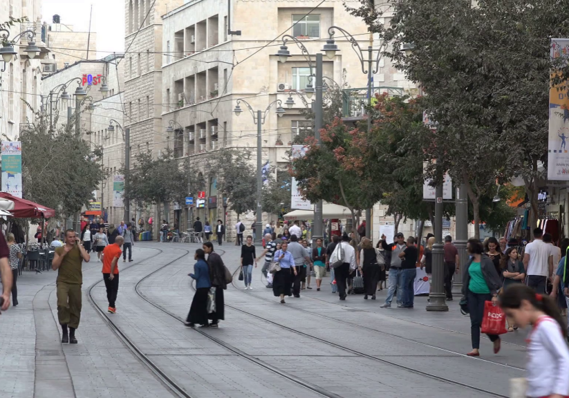 Jaffa Street in central Jerusalem