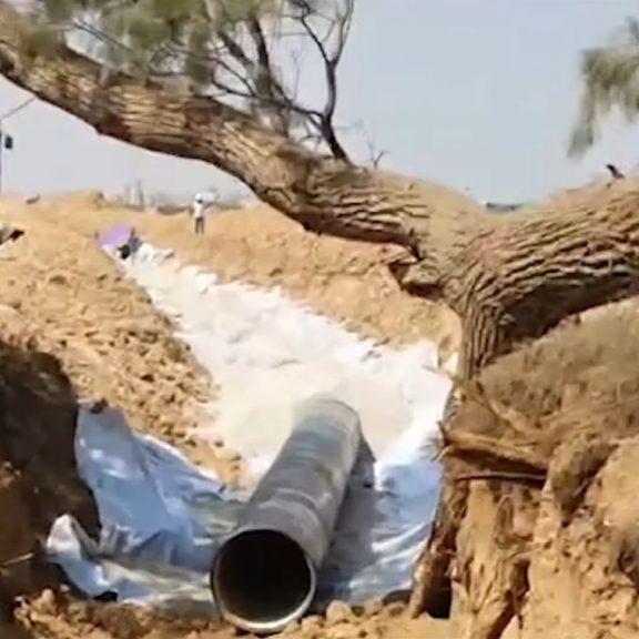 A new water pipeline for Gaza is underway