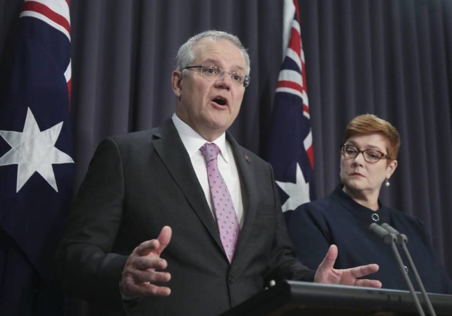 Prime Minister Scott Morrison and Minister for Foreign Affairs Marise Payne outline the Federal Government's decisions