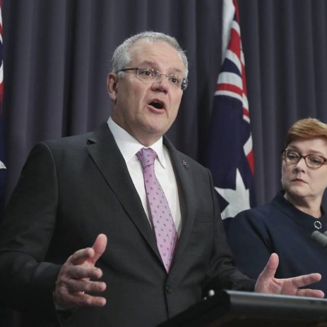 Prime Minister Scott Morrison and Minister for Foreign Affairs Marise Payne outline the Federal Government's decisions