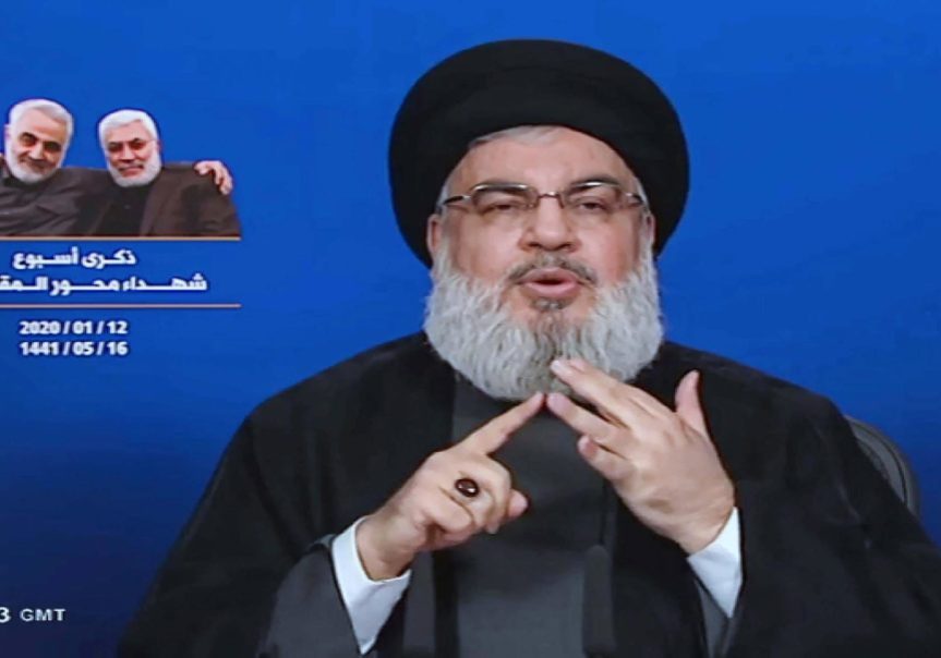Hezbollah head Hassan Nasrallah: Positioning himself as a leader of Iran’s “Axis of Resistance”