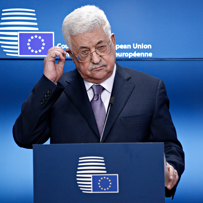 Mahmoud Abbas' invocation of antisemitic canards drew criticism in from the EU, but no policy change (Image: Shutterstock)