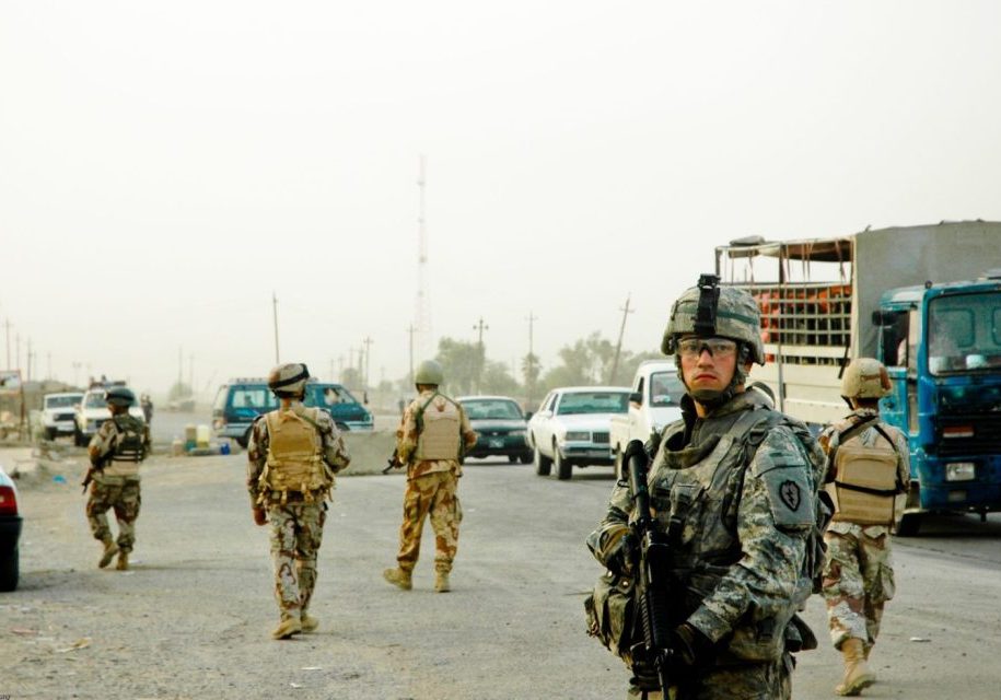 US Army soldiers from the 25th Infantry Division conducting a patrol in Taji, Iraq (Image: Shutterstock)