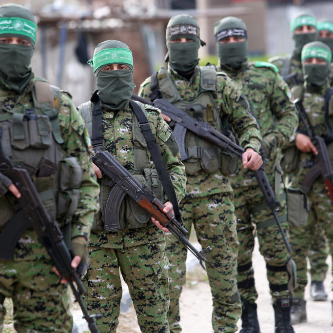 Fighters from Hamas' Qassam Brigades (Image: Shutterstock)
