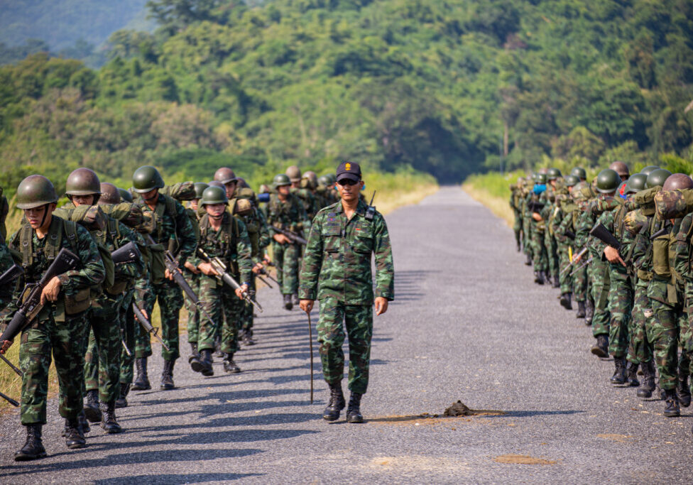 Thai army on patrol: Military power alone may not be enough to quell the Malay Muslim rebellion in the south (Image: Valentino Snap/ Shutterstock)