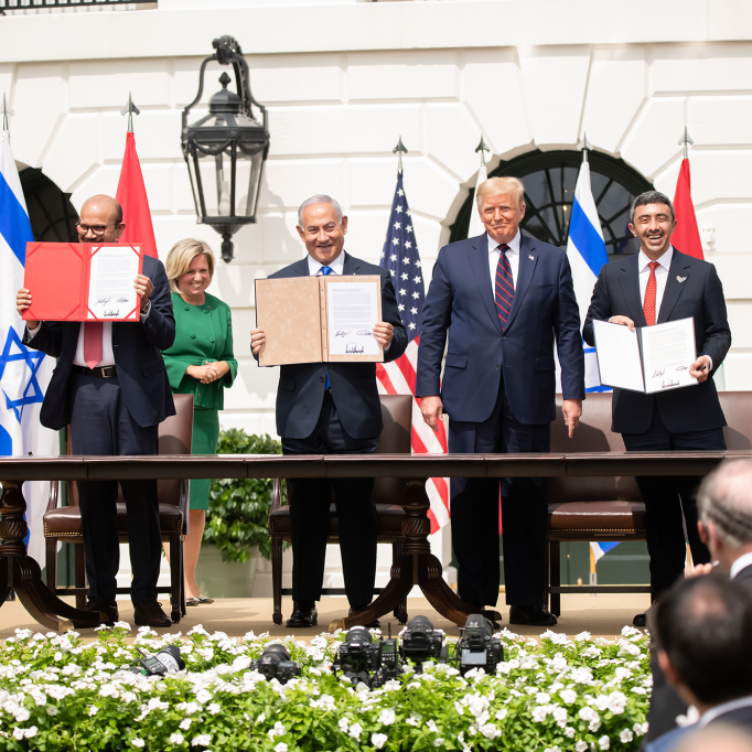 Transformative: The Abraham Accords signing ceremony at the White House on Sept. 15, 2020 (Image: Shutterstock)