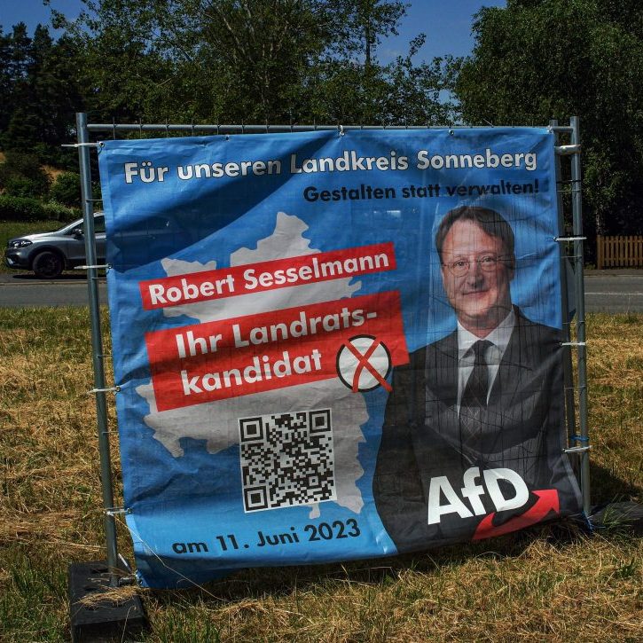 AfD candidate poster in Thuringia, Germany (Image: Shutterstock)