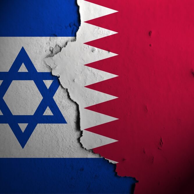 Relations,Between,Israel,And,Qatar.,Israel,Qatar (Image: Shutterstock)