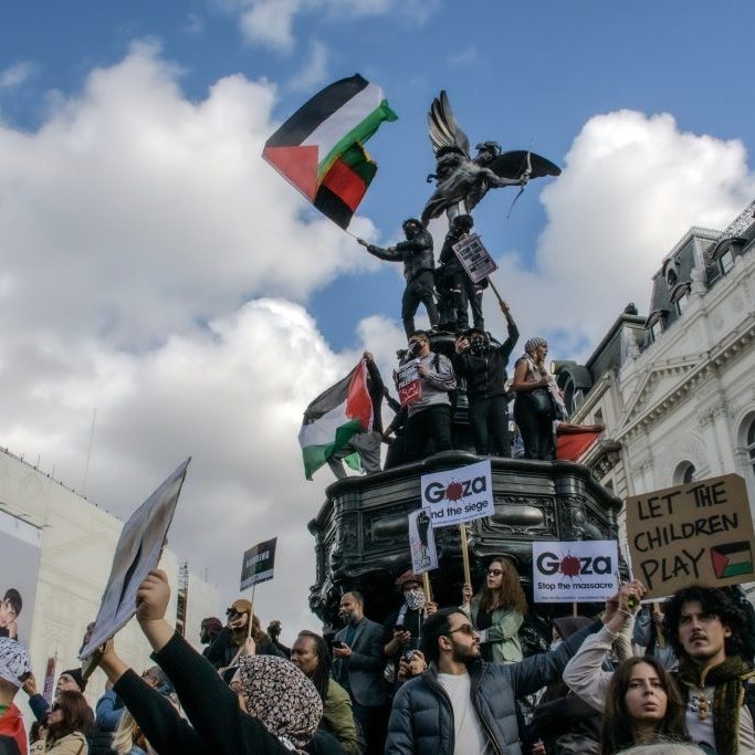 Protesters in London: A chilling atmosphere for European Jews (Image: Shutterstock)