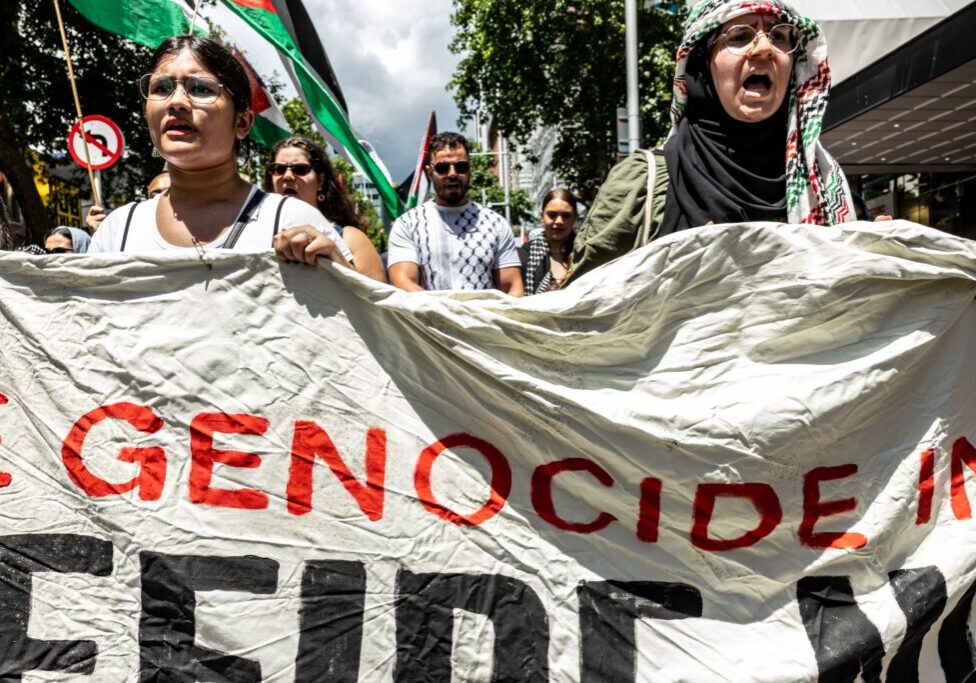 Protests on the streets of Auckland (Image: Rick Neves/ Shutterstock)