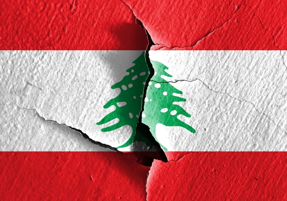 The,Lebanese,Flag,Is,Made,Of,Textures.,Concept,Illustration,Depicting (image: Andy.LIU/Shutterstock)