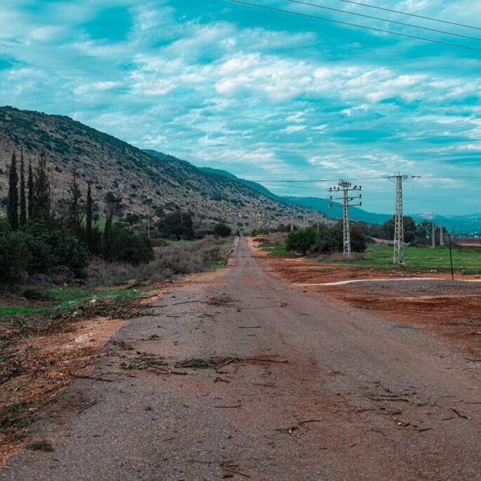 Empty road in northern Israel’s Upper Galilee region in the wake of the Israel-Hezbollah war (Image: Shutterstock)