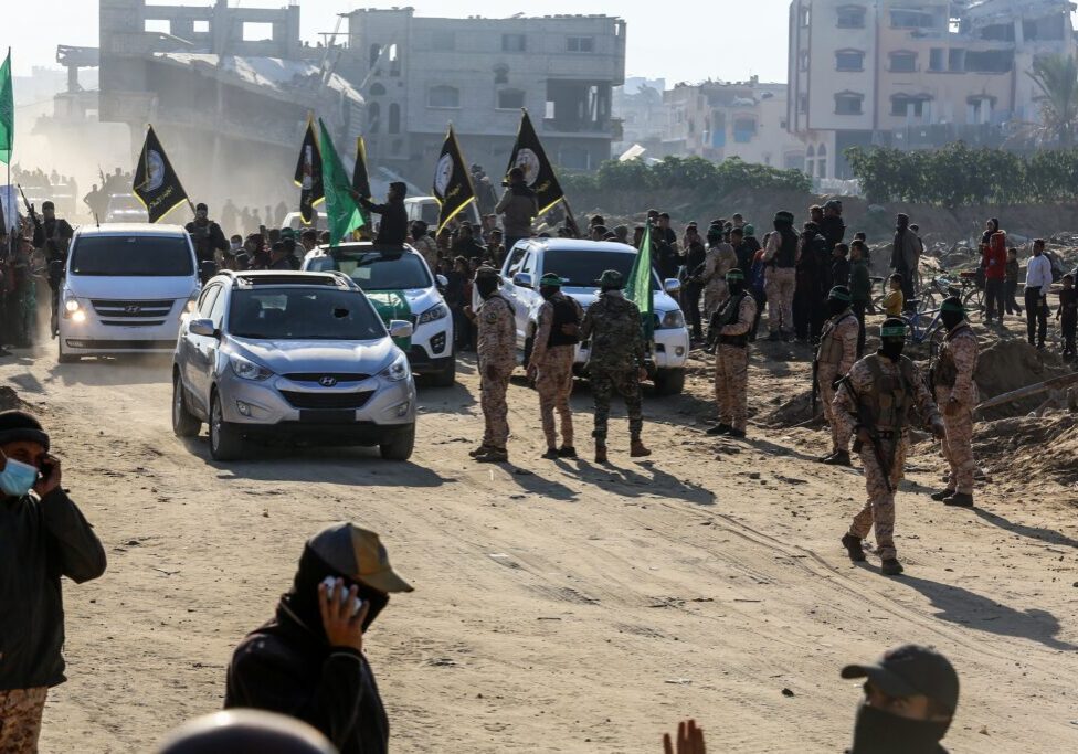 Hamas’ elaborately-staged hostage handover ceremonies have raised questions about how the terror group has maintained its continuing political power (Image: Anas Mohammed/ Shutterstock)