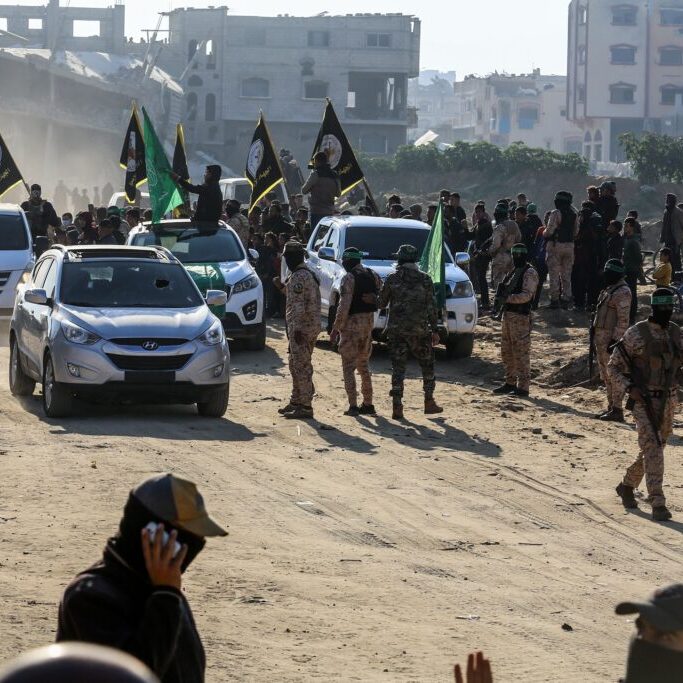 Hamas’ elaborately-staged hostage handover ceremonies have raised questions about how the terror group has maintained its continuing political power (Image: Anas Mohammed/ Shutterstock)