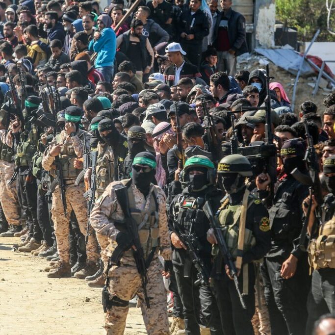 Hamas fighters in Gaza (Image: Anas Mohammed/ Shutterstock)