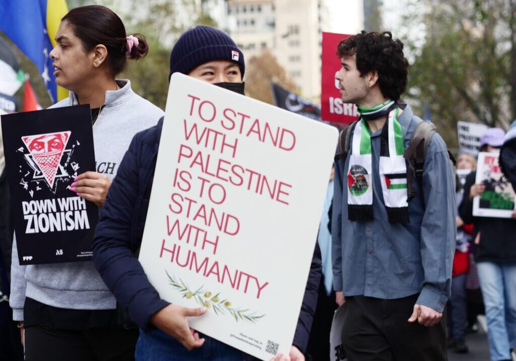 Street protest in Melbourne (Image: Shutterstock)