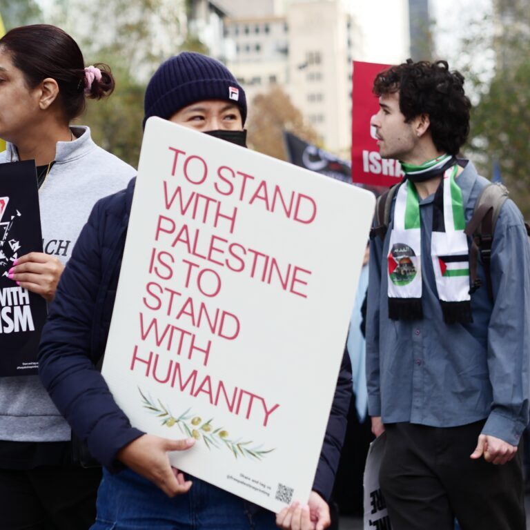 Street protest in Melbourne (Image: Shutterstock)