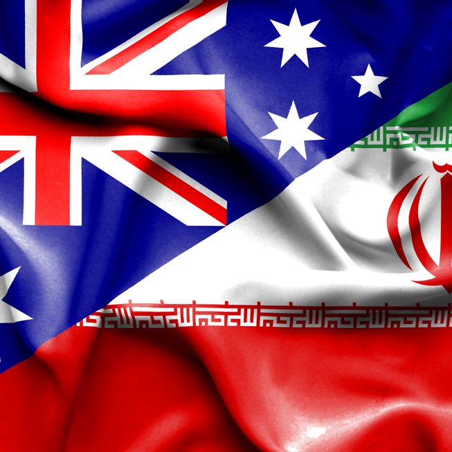 Waving,Flag,Of,Iran,And,Australia