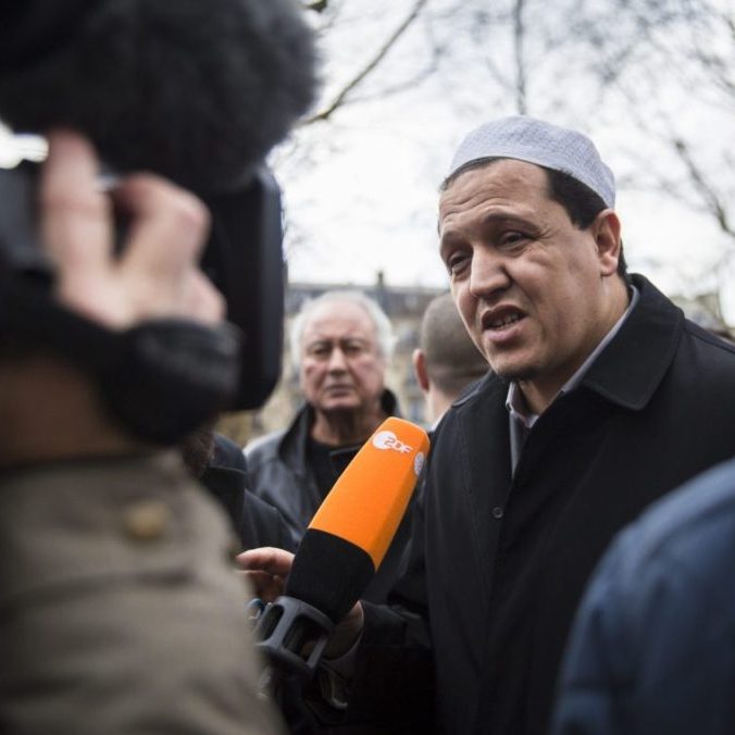 Hassen Chalghoumi at a commemoration of the “Charlie Hebdo” terrorist attacks (Image: Shutterstock)