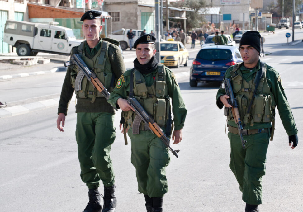Security forces of the Palestinian National Authority in Bethlehem (Image: Shutterstock)